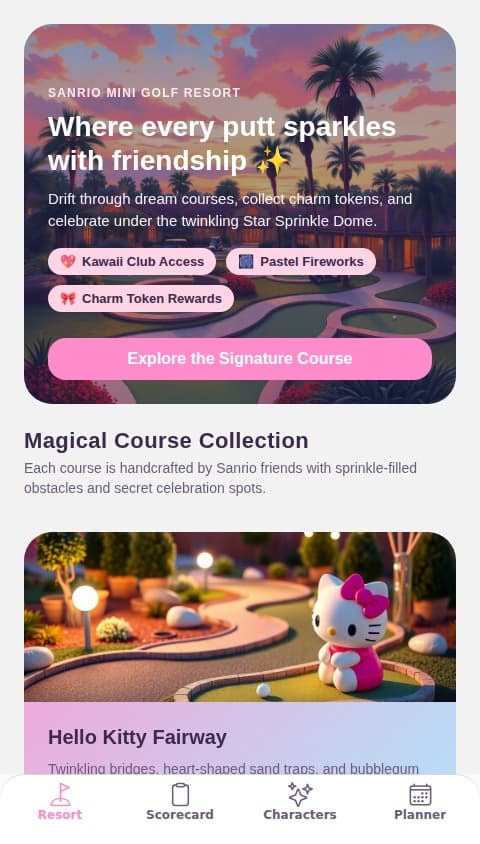 Sanrio Mini Golf