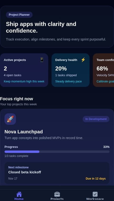 Code Plan Tracker