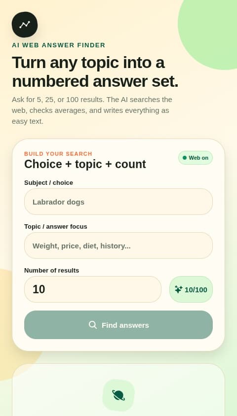 Bulk Fact Finder