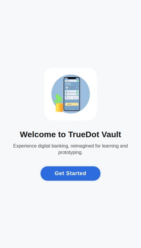 TrueDot Vault is a unique mobile banking prototype designed entirely within the aSIMS platform (App Inventor-based Smart Interactive Mobile System). This app simulates core digital financial services, allowing users to experience the structure and flow of a modern banking interface without requiring real financial integrations. Built for educational, testing, and MVP development purposes, TrueDot Vault demonstrates how mobile banking apps like Opay, Chipper Cash, or Kuda can be reimagined using block-based logic and open-source frameworks.

The app offers a clean, user-friendly dashboard where users can register accounts, check balances, simulate fund transfers, and manage digital wallets. With its TinyDB data storage system, each transaction updates the user’s local balance in real-time, providing an offline ledger experience. Using aSIMS’ built-in Web component, TrueDot Vault can connect to mock APIs or real-time services like Firebase or Supabase for authentication and remote data storage. QR code generation and scanning features are integrated to mimic merchant payments and P2P transfers, enhancing realism.

A standout feature is the in-app virtual “DotCard,” which acts as a simulated debit card. Users can top-up their DotCard using a test deposit system or external demo payment APIs like Paystack. Designed with modularity in mind, TrueDot Vault supports future upgrades such as KYC verification, blockchain wallet sync, or integration with real-time fiat/crypto exchanges.

While not intended for real-world financial transactions, TrueDot Vault is a pioneering showcase of what can be developed in aSIMS. It empowers students, developers, and fintech innovators to build and test digital banking solutions quickly, visually, and securely — all within a code-free or low-code environment.