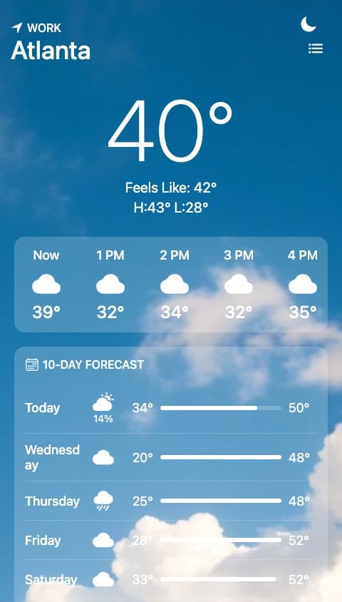 Bad weather