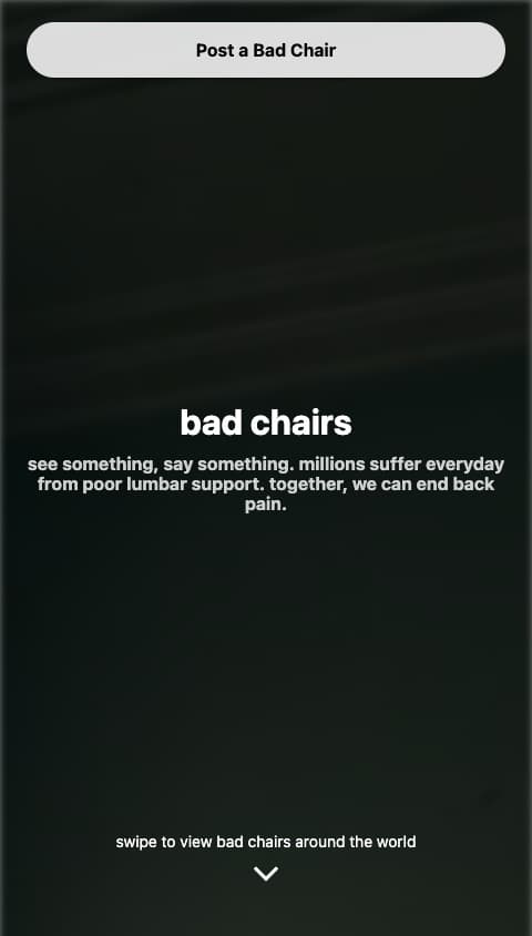 Bad chair day