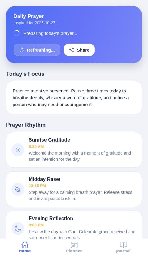 Daily Prayer