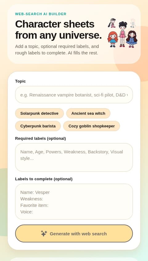 AI Character Forge