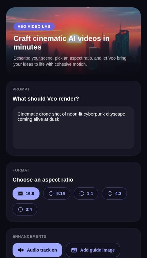 Veo AI Video Studio