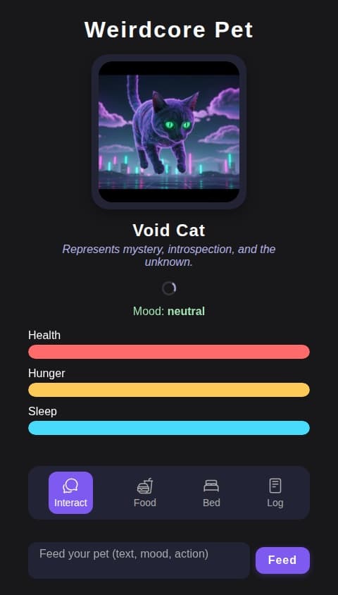  Weirdcore pet game 