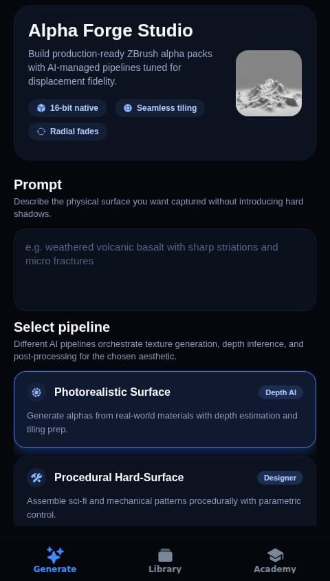 ZBrush Alpha Forge