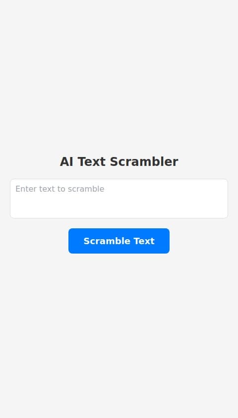 AI Text Scrambler