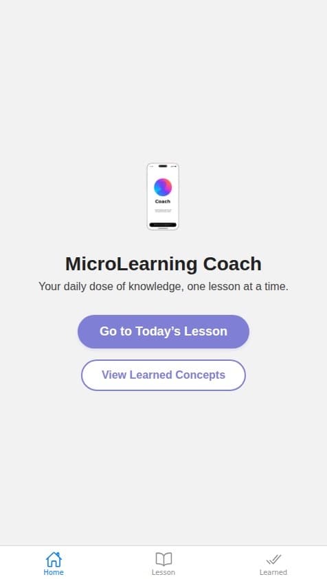 MicroLearn Coach