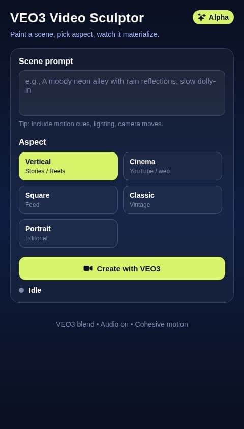 VEO3 Video Studio