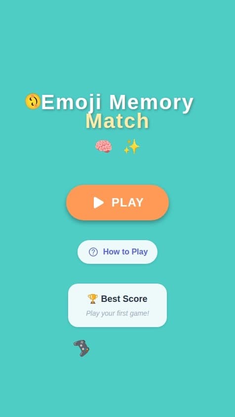 Emoji Memory Match