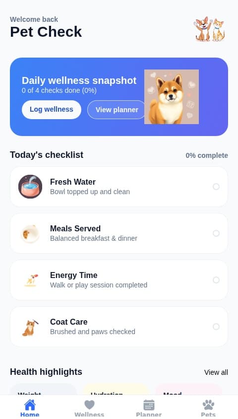 Pet check