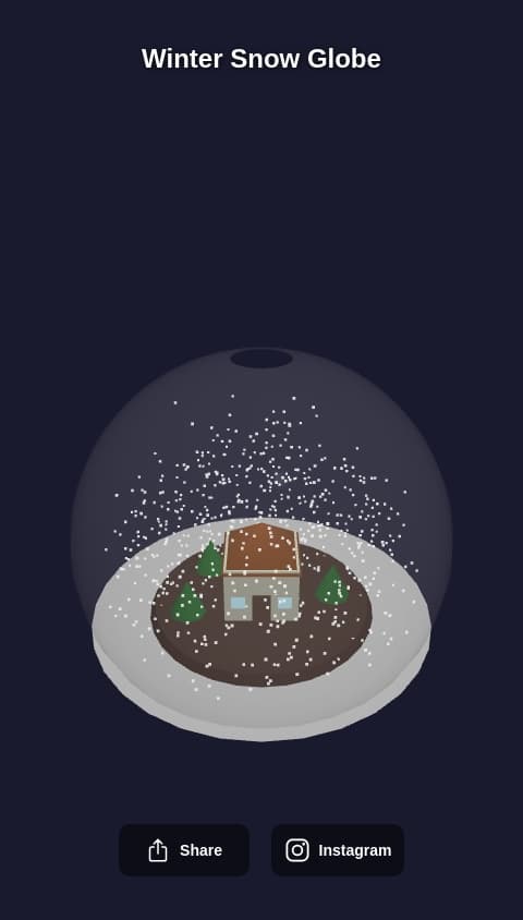 3D Snow Globe