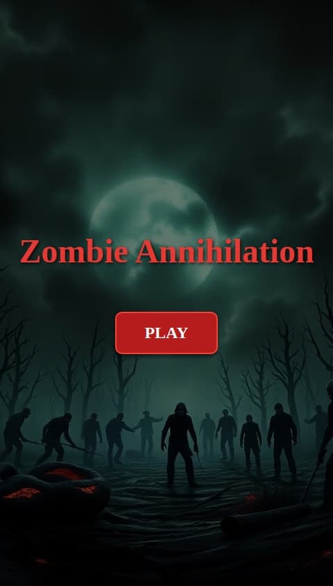 Make a third person 3D game with arrow controls and walking animations there are zombies that follow you if they touch you you die you have a shoot button when pressed a bullet is fired if it his the zombie it disappears there is a timer one second is one point it saves high scores