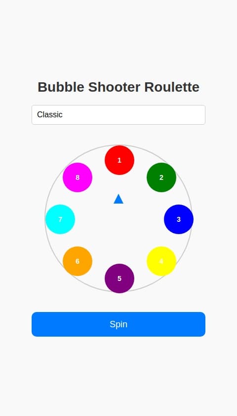 Make me a bubble shooter roulette