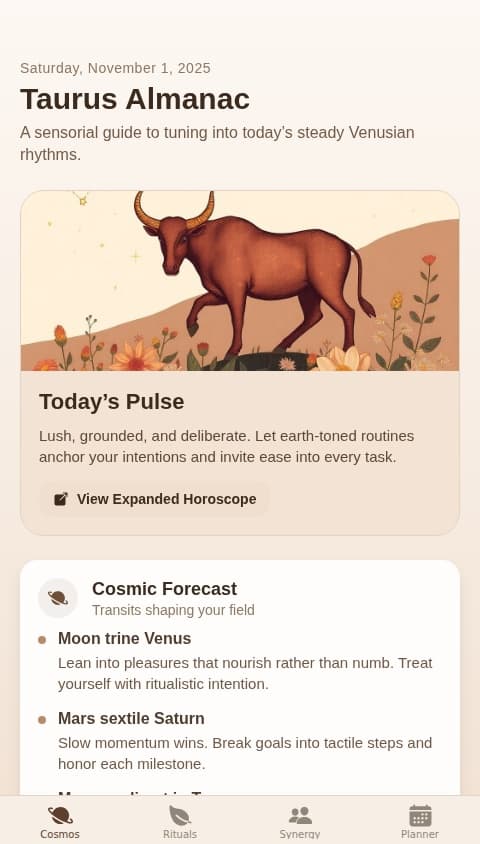Taurus Almanac