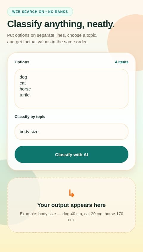 AI Attribute Finder