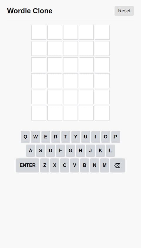 Create a wordle clone game 