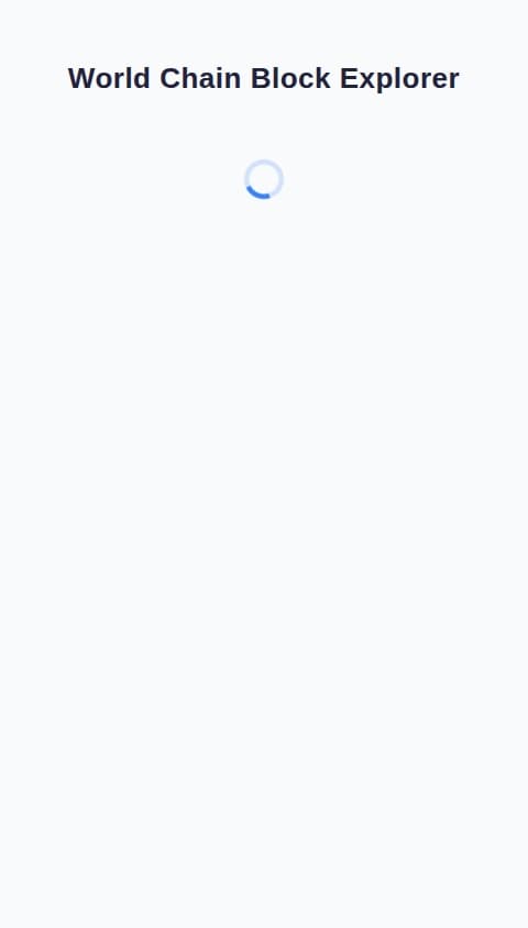 Build a native mobile app that acts as a simple block explorer for the World Chain mainnet.

The app should have two main screens:

1.  **Home Screen (Latest Blocks):**
    *   This screen should be the default view when the app opens.
    *   It should display a continuously updating list of the latest blocks mined on the World Chain.
    *   For each block in the list, display the following key information:
        *   Block Number
        *   Timestamp (show how long ago it was mined, e.g., "30 seconds ago")
        *   The number of transactions in the block.
    *   Tapping on a block in the list should navigate the user to the Block Details Screen.

2.  **Block Details Screen:**
    *   This screen should display detailed information about a specific block selected from the Home Screen.
    *   Display all available information for the block, including:
        *   Block Number
        *   Timestamp (the full date and time)
        *   Block Hash
        *   Parent Hash
        *   Miner (Fee Recipient)
        *   Gas Used
        *   Gas Limit
        *   A list of all transaction hashes included in the block.
    *   The app does not need to show transaction details at this stage.
    *   Include a back button to return to the Home Screen.

**General Requirements:**
*   The app should be designed for both iOS and Android.
*   The user interface should be clean, simple, and easy to read.
*   No user accounts or login functionality is required. All data is public.
