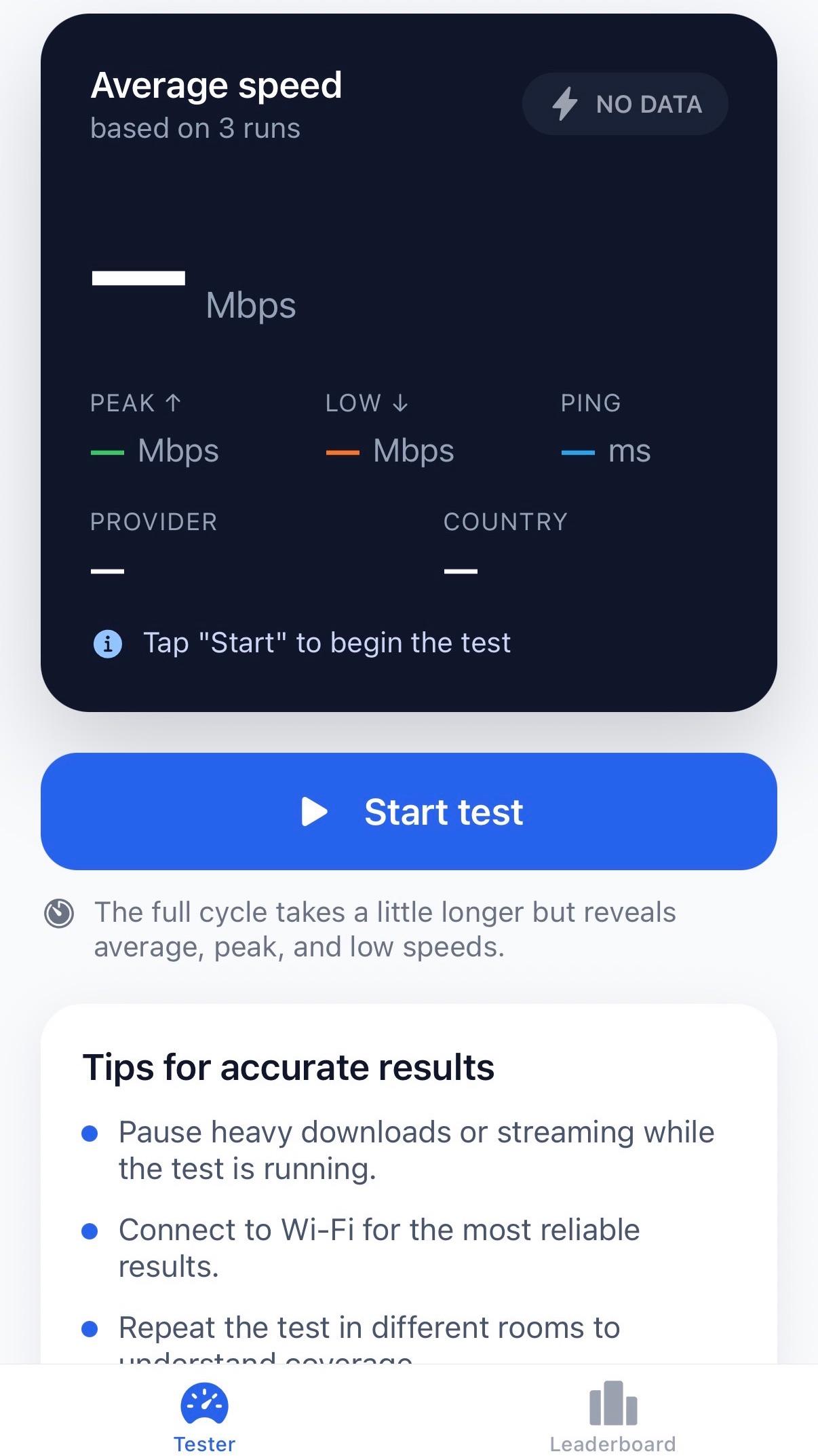 Net Tester