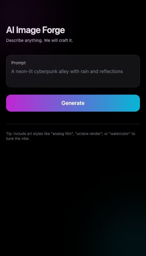 AI Image Forge