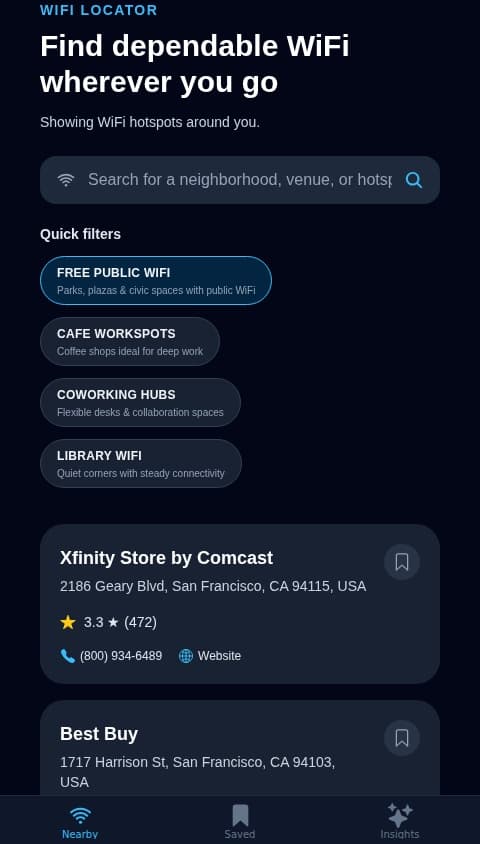WiFi locator