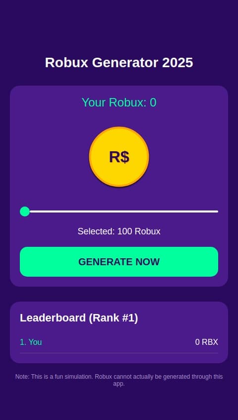 Make me a free robux giver