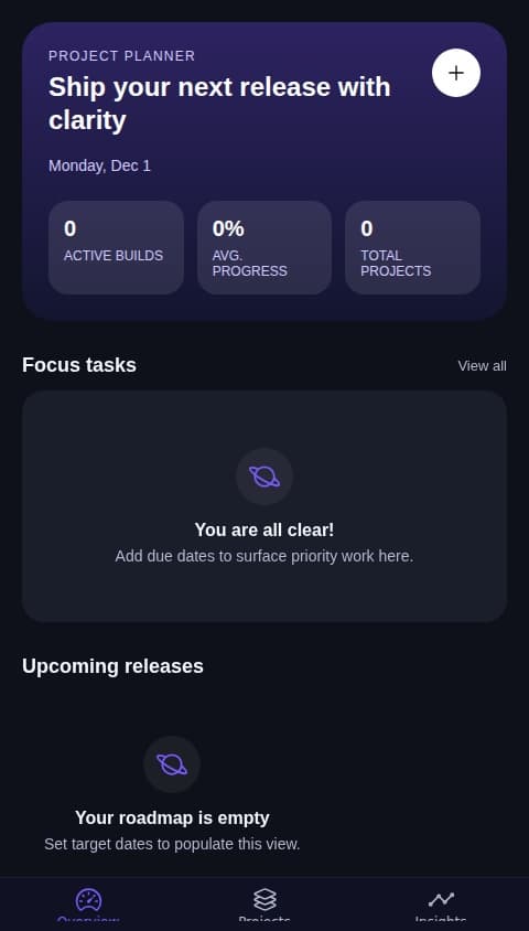 Dev Roadmap