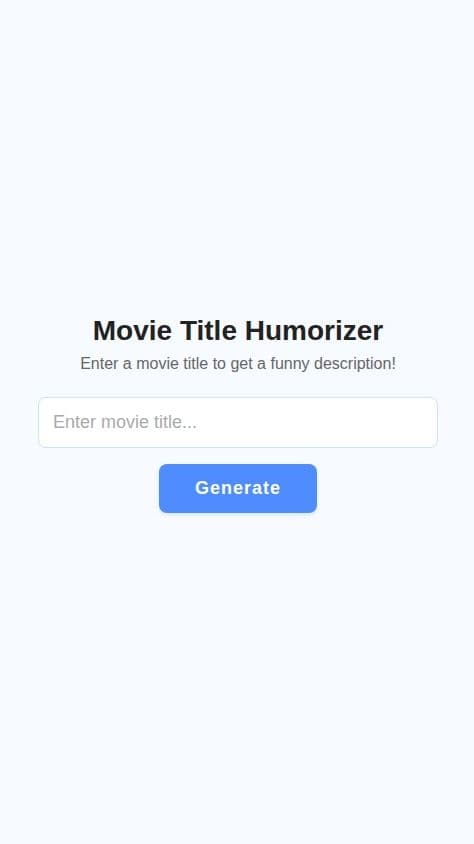 All movies are funny! 