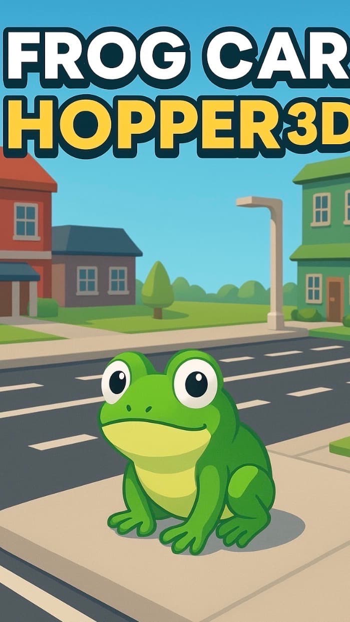 Frog Car hopper 3-D - Now with 🐍🐓 and backgrounds 