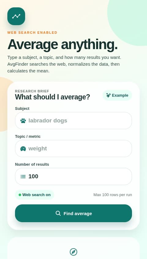 Average Data Scout