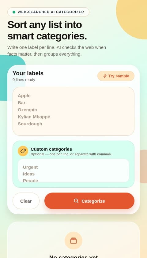 Smart Label Sorter