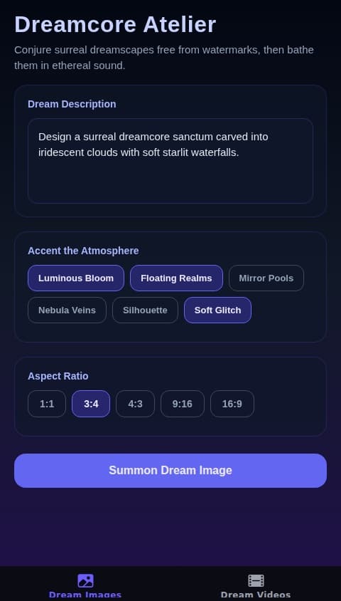 Dreamcore AI Studio
