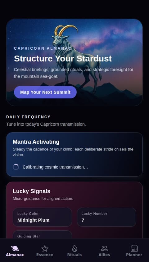 Capricorn Almanac